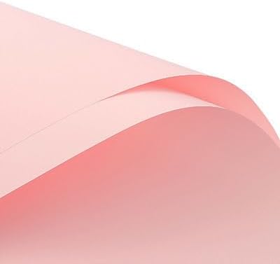 LeZakaa 20 Sheets Flower Wrapping Paper - Waterproof Reversible Floral Bouquet Paper - Pink Design for Valentine's Day, Mother's Day, Parties, Birthdays, Weddings, Baby Shower