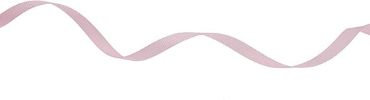Solid Grosgrain Ribbon 25 Yard Each Roll 100% Polyester Woven Edge (1/4", Pink)