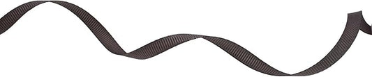 Solid Grosgrain Ribbon 25 Yard Each Roll 100% Polyester Woven Edge (1/4", Gray)