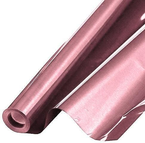 PMU (2 Gift Wrap Mylar Roll Metallic Baby Pink 2-sided, 24 Inches X 25 Ft Roll 1.4 Mil Highly Reflective Mylar Film, Great for Gifts, Birthdays, Christmas, Baskets, Arts & Crafts