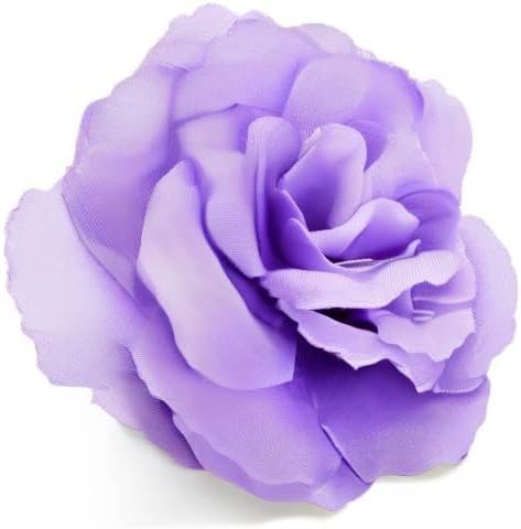 Bright Creations Silk Foam Roses - 50 Stemless 3in Light Purple Heads - Realistic Blooms for Wedding Decor & DIY Crafts - Bulk Artificial Roses Light Purple Flowers