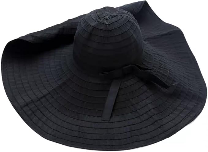 Oversized Sun Hats for Women Extra Large Wide Brim Beach Hat Foldable Roll up Floppy