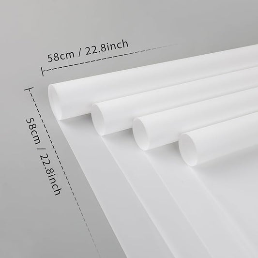 FUHITIM 20 Sheets Flower Wrapping Paper -Waterproof Floral Bouquet Wrapping Paper Used for DIY Crafts, Gift Packaging, Florist Supplies Packaging Paper for Wedding Birthday Gift (White)