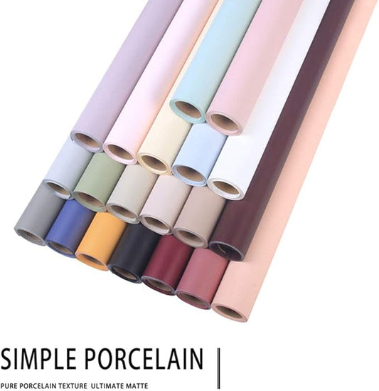 FWSA WRAPS Flower Wrapping Paper Roll Korean Floral Bouquet Packing Supplies Waterproof Fresh Flowers Gift Packaging Marterials (COLOR 16) 22.8 x 396 inches