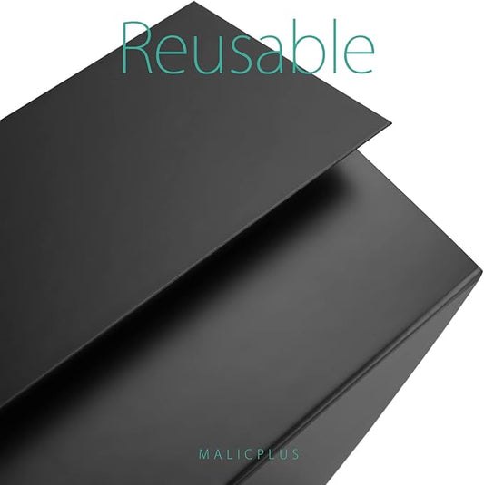Large Gift Box with Lid 13.5x9x4.1 Inches, Black Groomsman Proposal Gift Box with Magnetic Closure for All Occasion (Matte Black)