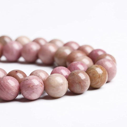 8MM 45PCS Natural Stone Red Rhodochrosite Gemstone Crystal Beads for Jewelry Making DIY Bracelet Necklace Semi Precious Beads