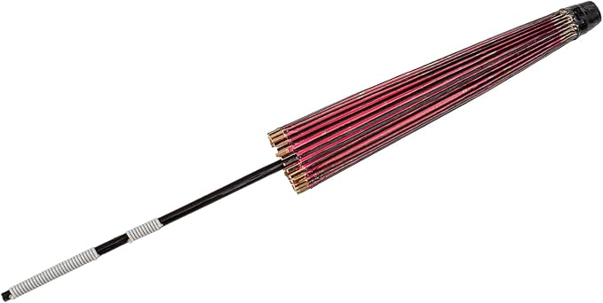 THY COLLECTIBLES Classic Chinese Art Asian Style 33" Paper Parasol Umbrella with Long Handle and Floral Print for Wedding Parties, Photography, Costumes, Cosplay, Decoration And Other Events