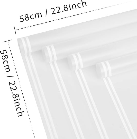 NESCCI 20 Sheet Flower Wrapping Paper - Waterproof Floral Bouquet Wrapping Paper, Florist Supplies Packaging Paper for Wedding Birthday Gift DIY (Gradient White)