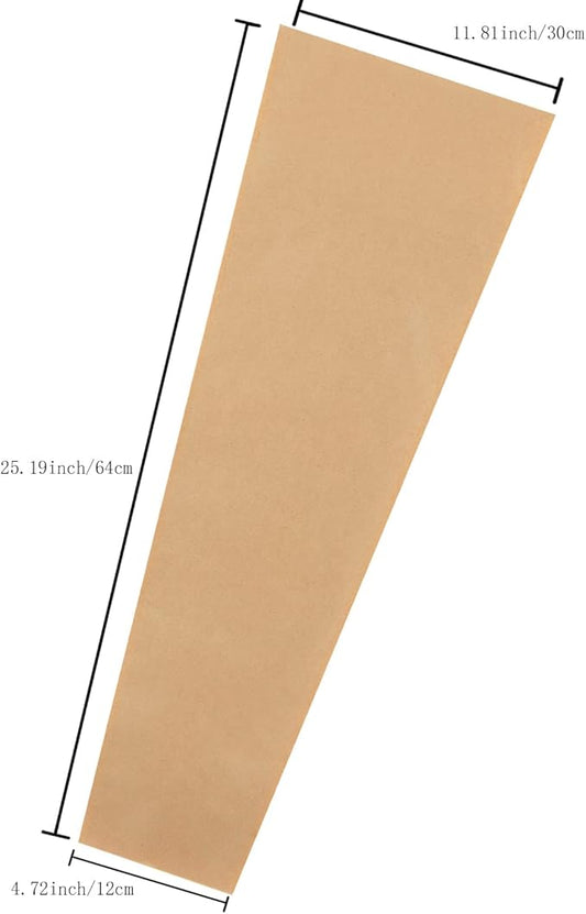 Flower Bouquet Sleeve Flower Wrapping Plastic Paper Floral Arrangement Supplies Wrap Bags 50pcs XL-Original
