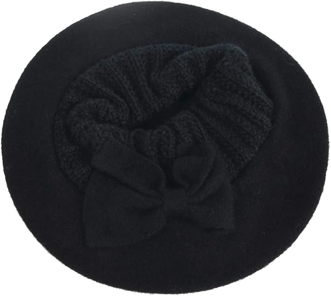 VECRY Women's 100% Wool Bucket Hat Felt Cloche Beret Dress Winter Beanie Hats
