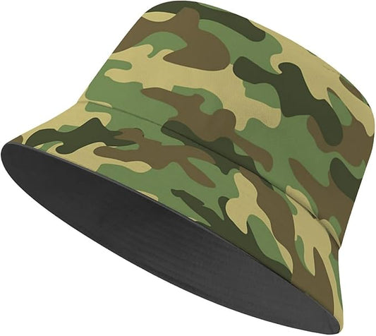 Bucket Hat for Women Men Unisex Sun Cap Packable Outdoor Fisherman Hat Headwear,Reversible Double-Side-Wear