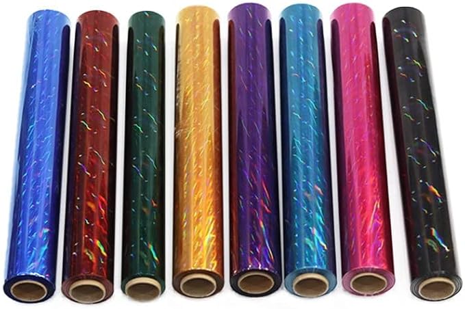 CMFYHM Iridescent Deep Blue Cellophane Wrap Roll I 34 In Wide X 50 Ft Long I Colorful Cello Perfect For Baskets,Gifts, Treats,Birthday Holiday Wedding Floral, Party Arts Crafts Decoration