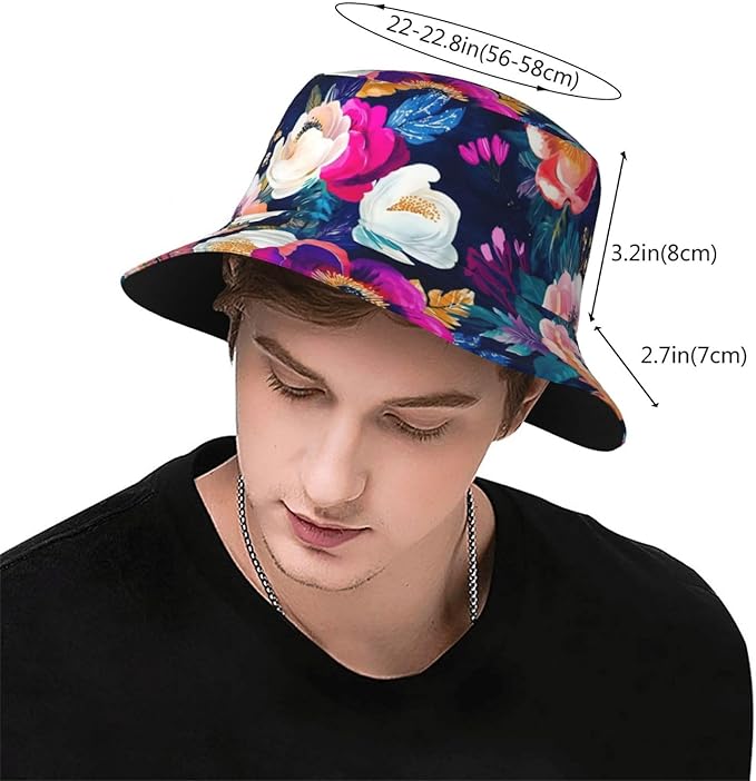Bucket Hats Fashion Sun Cap Packable Outdoor Fisherman Hat for Women and Men Travel