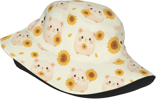 Christmas Navy Blue Tree Bucket Hat Novelty Sun Hats Trendy Fisherman Cap for Men and Women