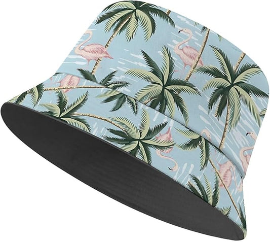 Bucket Hat for Women Men Unisex Sun Cap Packable Outdoor Fisherman Hat Headwear,Reversible Double-Side-Wear