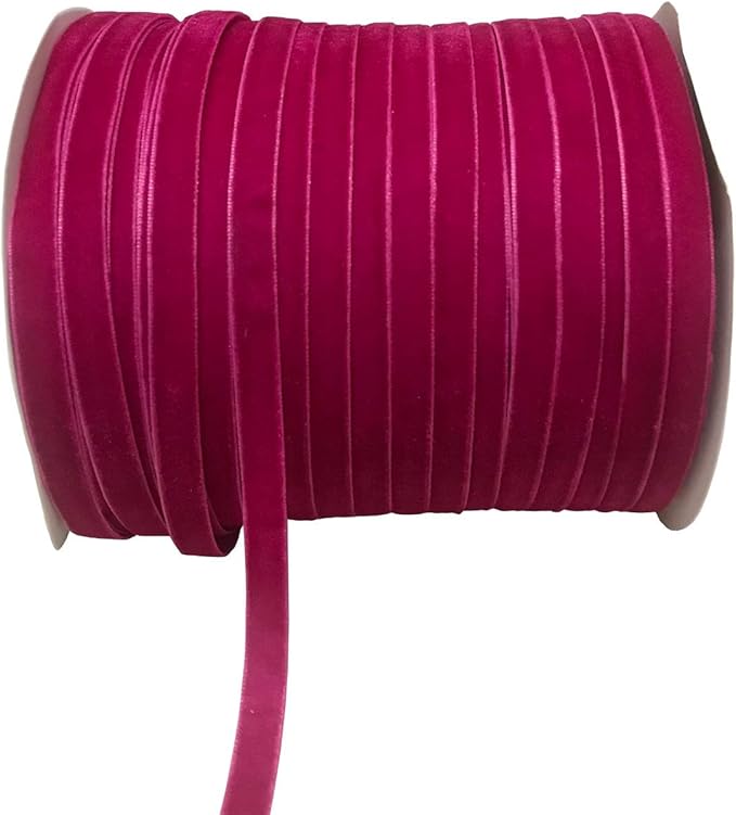 10 Yards Mauve Velvet Ribbon Spool