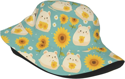 Cute Potted Cactus Bucket Hat Novelty Sun Hats Trendy Fisherman Cap for Men and Women