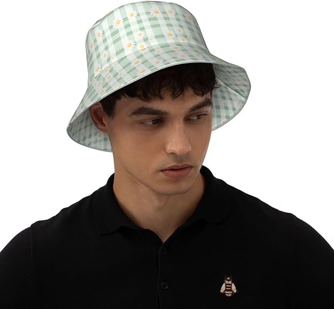 Bucket Hat Double-Side-Wear Reversible Sun Hat Beach Travel Hiking for Women Men