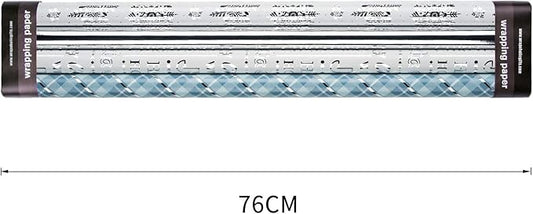 WRAPAHOLIC 30 Inch Christmas Wrapping Paper Roll - Jumbo Roll Blue and Silver Snowflake Holiday Design with Metallic Foil Shine - 4 Rolls - 30 Inch x 120 Inch Per Roll