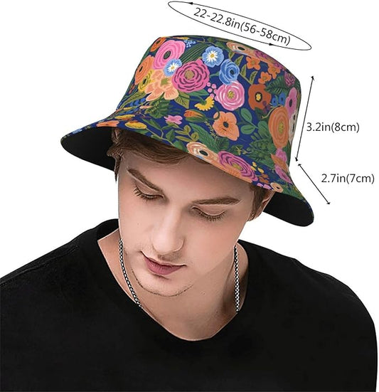Fashion Bucket Hat Summer Beach Travel Sun Hat Packable Fisherman Cap for Men Women
