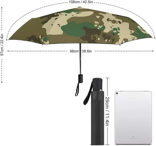 Fashion 3 Fold Sunny Rain Sunscreen Umbrella Portable Automatic Umbrella