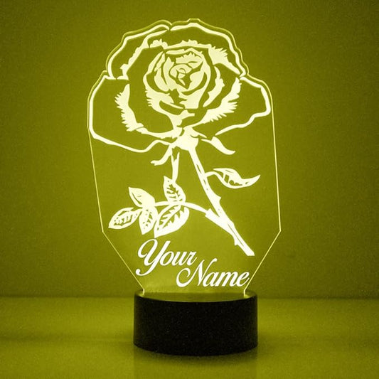 Custom Love & Heart LED Sign Night Light Lamp with Remote, Light Up Display with Personalized Name or Image, Customized and Made in The USA, Clear Acrylic Home Decor Design with 16 Colors, 4 Modes