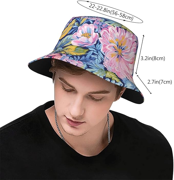 Bucket Hats Fashion Sun Cap Packable Outdoor Fisherman Hat for Women and Men Travel
