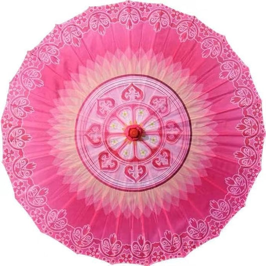 33" Handmade Oiled Parasol Bamboo Silk Umbrella Chinese Japanese Art Classical Dance Umbrella Plum Blossom for Wedding Parties Photography Costumes Cosplay Decoration and Other Events