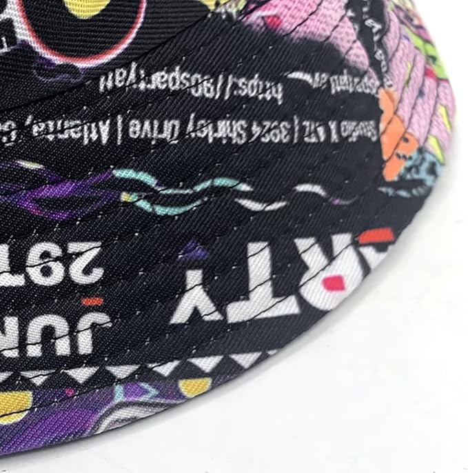 Malaxlx Bucket Hat Beach Sun Hat Fishing Hat for Women Men, Outdoor Travel Reversible Double Side Wear Fisherman Hat