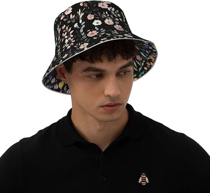 Bucket Hat Double-Side-Wear Reversible Sun Hat Beach Travel Hiking for Women Men