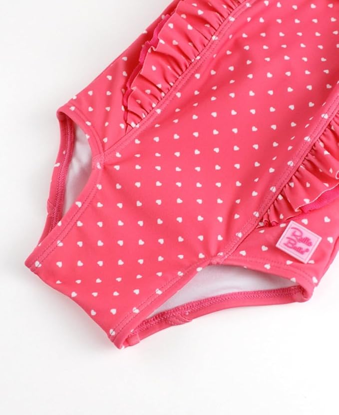 RuffleButts® Baby/Toddler Girls Ruffle Strap One Piece Swimsuit w/UPF 50+ Sun Protection