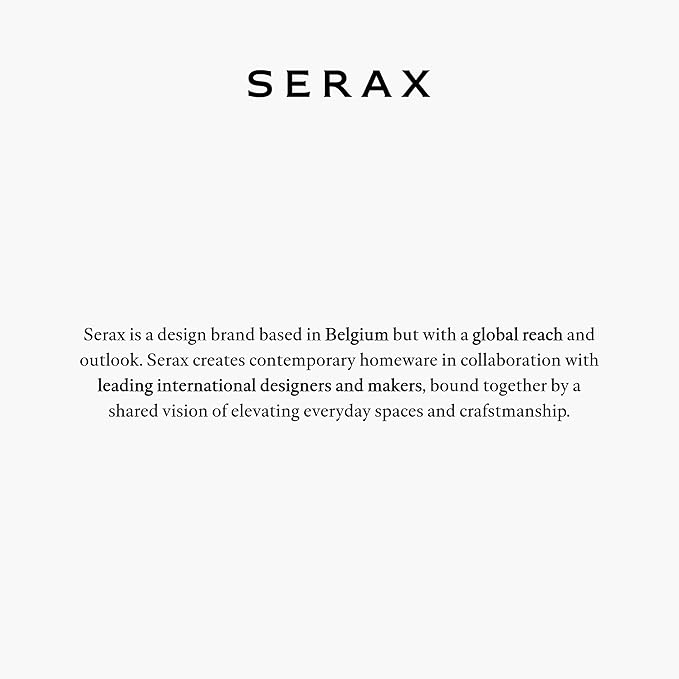Serax Decorative Vase with Handles | Earth interior accessories by Marie Michielssen | White Paper Mache Home Decor Living Room on Coffee Table | Kitchen Decorations | Entryway Table Decor Shelf Pot L