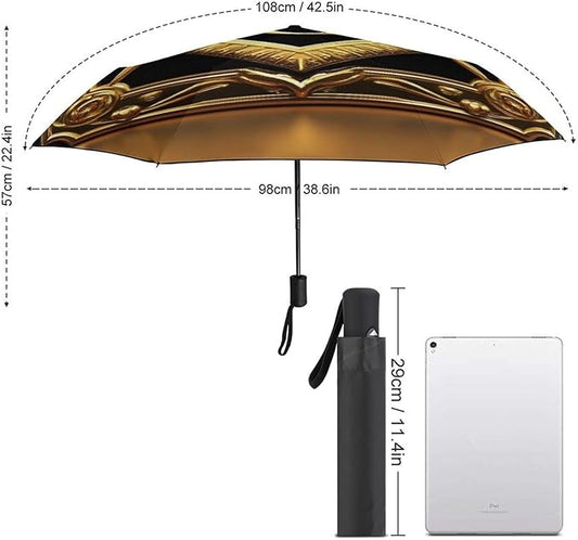 Fashion 3 Fold Sunny Rain Sunscreen Umbrella Portable Automatic Umbrella