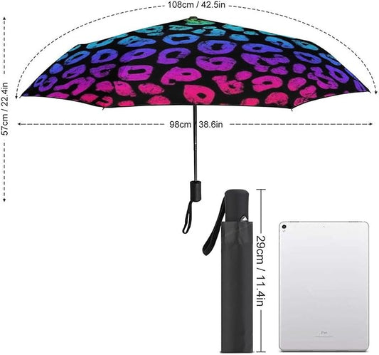 3 Fold Car Umbrella Folding Portable Automatic Umbrella Sunny Rain Sunscreen