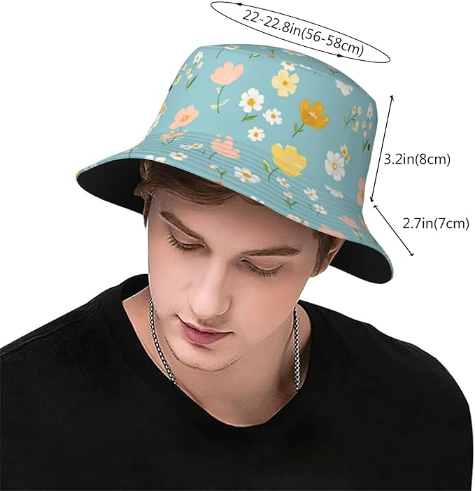 Bucket Hats Fashion Sun Cap Packable Outdoor Fisherman Hat for Women and Men Travel