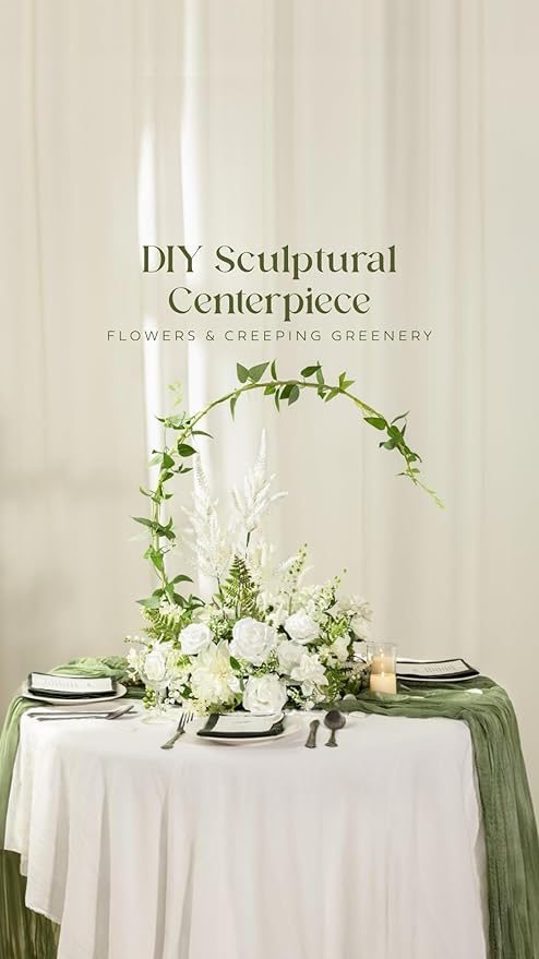 Ling's moment Flowers 16pcs White Blooming Peonies Artificial Flowers with Stem, Artificial Peony Flowers for DIY Wedding Decorations Centerpieces Bouquets Boutonnieres