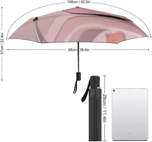 Fashion 3 Fold Sunny Rain Sunscreen Umbrella Portable Automatic Umbrella