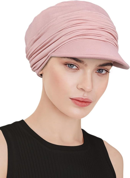 Chemo Headwear Viscose Newsboy Cap for Women Fall and Winter Hats