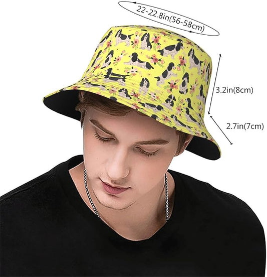 Fashion Bucket Hat Summer Beach Travel Sun Hat Packable Fisherman Cap for Men Women