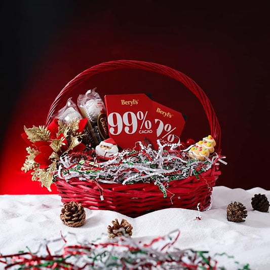 UNIQOOO 1/2 LB Metallic Red Green White Crinkle Cut Paper Shredded Filler, Christmas Peppermint Candy Cane Raffia Tissue Zig, Strands Shred Craft Bedding Cushion,Wedding Birthday Gift Boxes Bag Retail