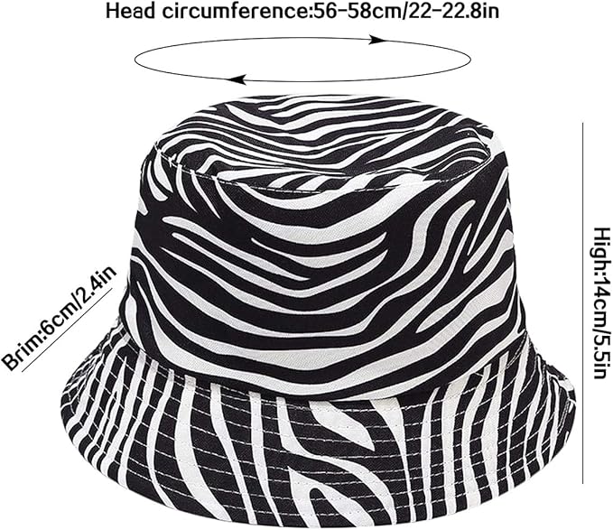 Malaxlx Unisex Bucket Hat Beach Sun Hat Aesthetic Fishing Hat for Men Women Teens, Reversible Double-Side-Wear