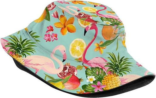 Bucket Hat for Women Men, Summer Print Hat Travel Packable Sun Cap Outdoor Hat for Women and Men