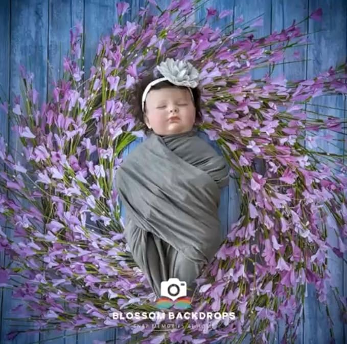 Blossom Flowers Decoration Wallpaper Newborn Baby Photography Background Backdrop Newborn Kids Baby Portrait Backdrop Photoshoot Photo Studio (Dream Flower)