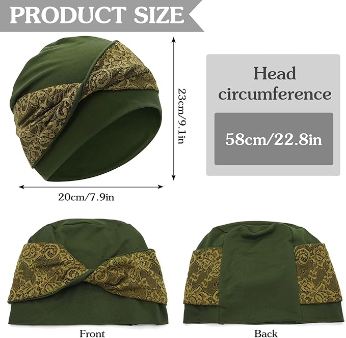 XYIYI Knot Chemo Headwear for Womens Cancer Patients, Stretchy Chemotherapy Headwraps Beanie Hats