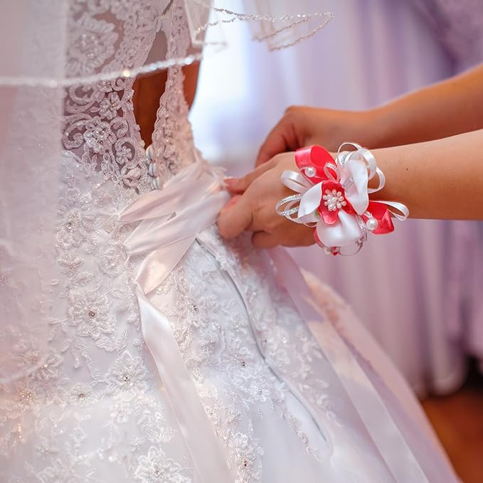 LIUYAXI 1-1/2 Inches 50 Yards White Satin Ribbon, Solid Fabric Ribbon Roll for Flower Bouquets, Gift Wrapping, Wedding, Handmade Crafts