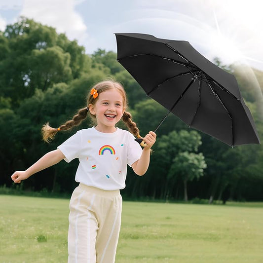 Cute Duck Handle Umbrella - Compact Travel Yellow Duck Head Umbrella for Adults and Girls