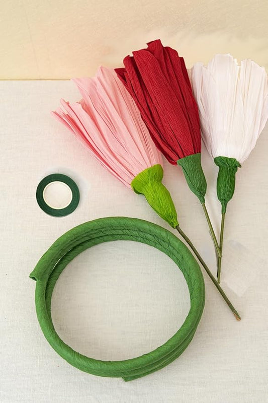 16" 3D Paper Flower Decoration for Wall, Giant Large Handcrafted Paper Flowers for Wedding,Flower Backdrop,Baby Shower,Birthday Party,Archway Decor, Nursery Wall(Red/Pink/White, Set of 3)