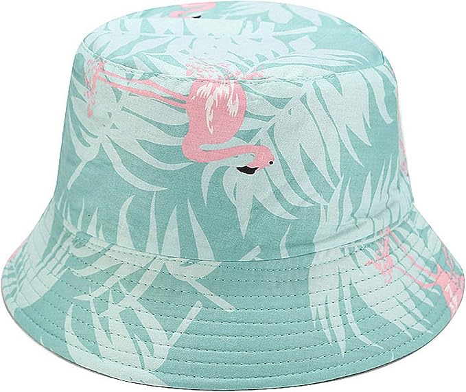 Mashiaoyi Unisex Print Double-Side-Wear Reversible Bucket Hat