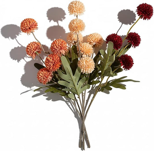 Artificial Hydrangea Flowers Fake Hydrangeas Faux Flowers Bouquet Artificial Plants for Wedding Home Office Decor Excluding vases-(Mixed 10 PCS)