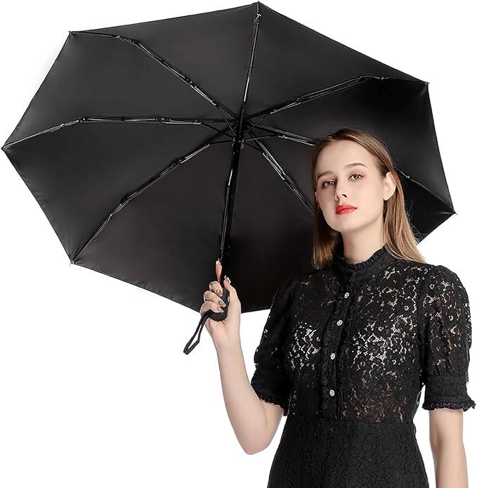 Fashion 3 Fold Sunny Rain Sunscreen Umbrella Portable Automatic Umbrella